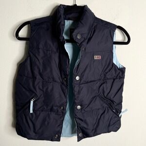 Napapijri‎ Navy Geographic Puffer Vest Winter Travel Warm